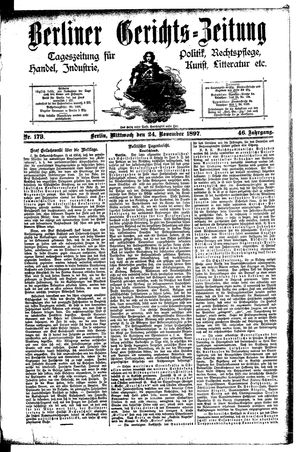 Berliner Gerichts-Zeitung vom 24.11.1897
