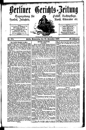 Berliner Gerichts-Zeitung vom 25.11.1897