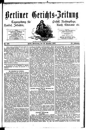 Berliner Gerichts-Zeitung vom 23.12.1897