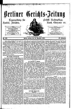 Berliner Gerichts-Zeitung vom 24.12.1897