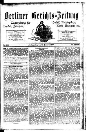 Berliner Gerichts-Zeitung vom 31.12.1897
