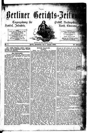 Berliner Gerichts-Zeitung on Jan 1, 1898