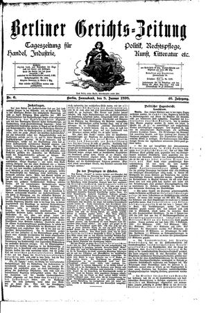 Berliner Gerichts-Zeitung vom 08.01.1898
