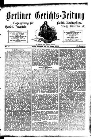 Berliner Gerichts-Zeitung vom 18.01.1898