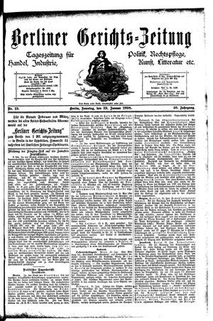 Berliner Gerichts-Zeitung vom 23.01.1898