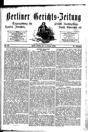 Berliner Gerichts-Zeitung vom 04.02.1898