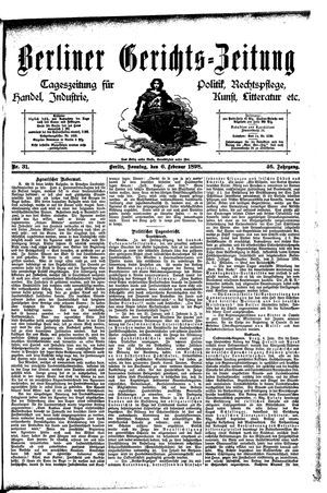 Berliner Gerichts-Zeitung vom 06.02.1898