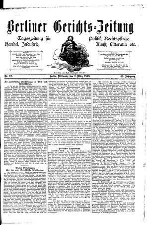 Berliner Gerichts-Zeitung vom 09.03.1898