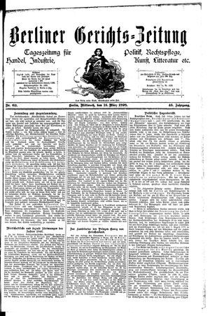 Berliner Gerichts-Zeitung vom 16.03.1898