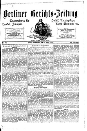 Berliner Gerichts-Zeitung vom 17.03.1898