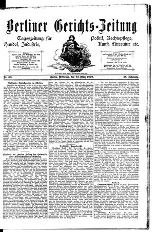 Berliner Gerichts-Zeitung vom 23.03.1898