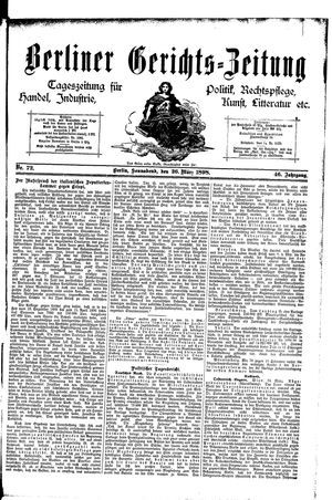 Berliner Gerichts-Zeitung on Mar 26, 1898