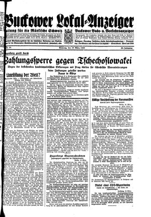 Buckower Lokal-Anzeiger vom 19.03.1933