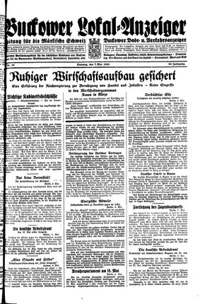 Buckower Lokal-Anzeiger vom 07.05.1933