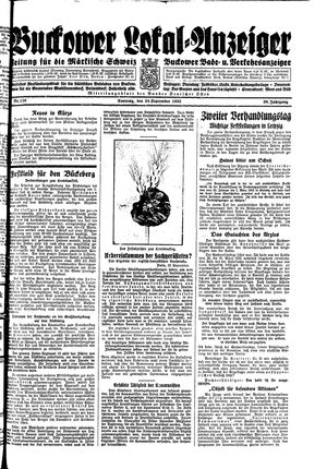 Buckower Lokal-Anzeiger vom 24.09.1933