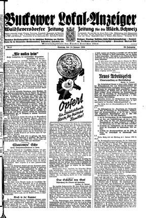 Buckower Lokal-Anzeiger on Jan 14, 1934