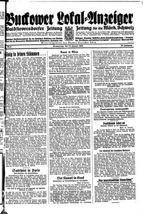 Buckower Lokal-Anzeiger vom 18.01.1934