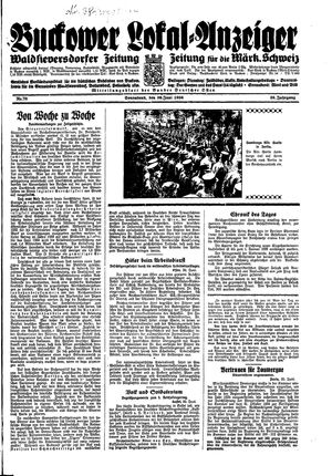 Buckower Lokal-Anzeiger on Jun 30, 1934