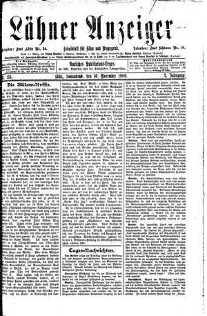 Lähner Anzeiger on Nov 10, 1906