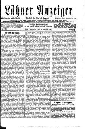 Lähner Anzeiger on Oct 14, 1911