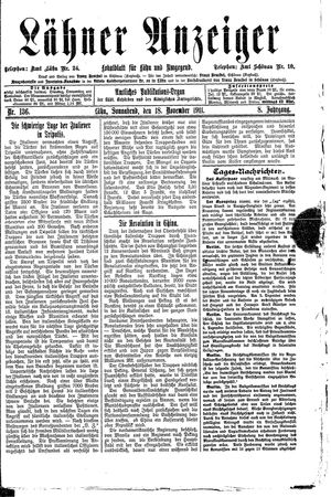 Lähner Anzeiger on Nov 18, 1911