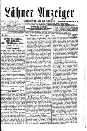 Lähner Anzeiger on Jun 8, 1918
