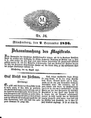 M on Sep 2, 1836