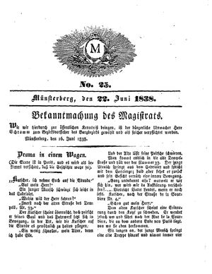 M on Jun 22, 1838