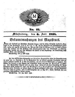 M on Jul 6, 1838