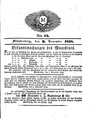 M vom 09.11.1838