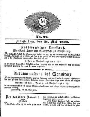 M on May 31, 1839