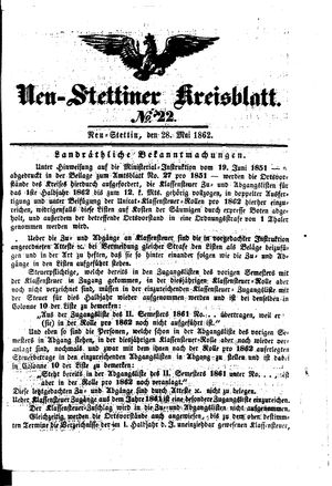 Neustettiner Kreisblatt vom 28.05.1862