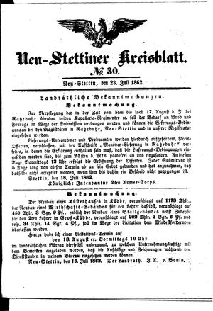 Neustettiner Kreisblatt vom 23.07.1862
