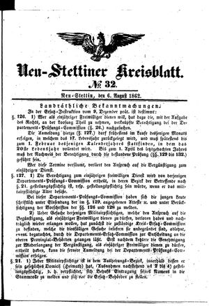 Neustettiner Kreisblatt vom 06.08.1862
