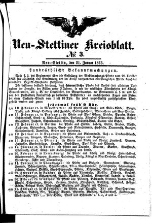 Neustettiner Kreisblatt on Jan 21, 1863