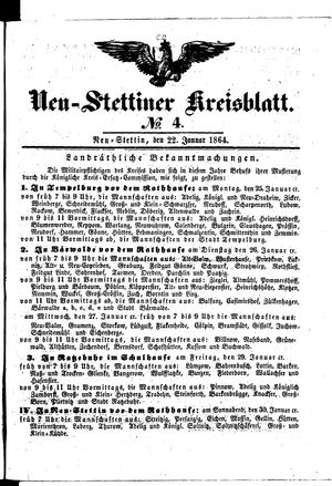 Neustettiner Kreisblatt vom 22.01.1864