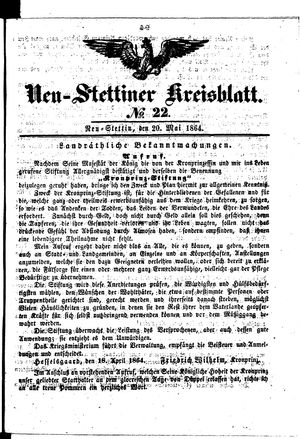 Neustettiner Kreisblatt vom 20.05.1864