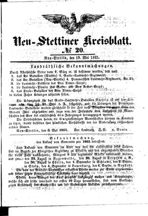 Neustettiner Kreisblatt vom 19.05.1865