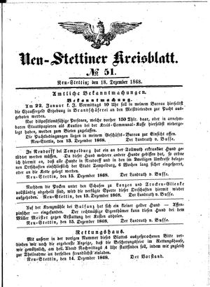 Neustettiner Kreisblatt vom 18.12.1868