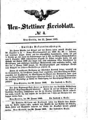 Neustettiner Kreisblatt vom 22.01.1869