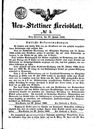 Neustettiner Kreisblatt on Jan 29, 1869