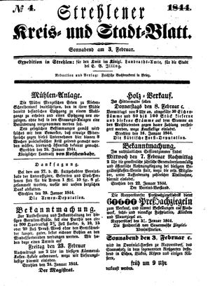 Strehlener Kreis- und Stadtblatt on Feb 3, 1844