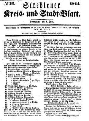 Strehlener Kreis- und Stadtblatt on Jun 8, 1844