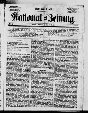 Nationalzeitung on Apr 5, 1848
