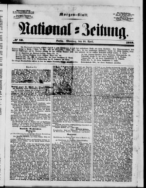 Nationalzeitung vom 10.04.1848