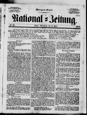 Nationalzeitung vom 12.04.1848