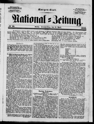Nationalzeitung on Apr 13, 1848