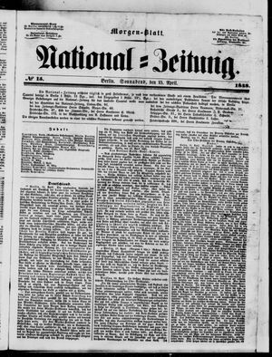 Nationalzeitung on Apr 15, 1848