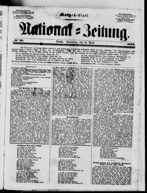 Nationalzeitung on Apr 16, 1848