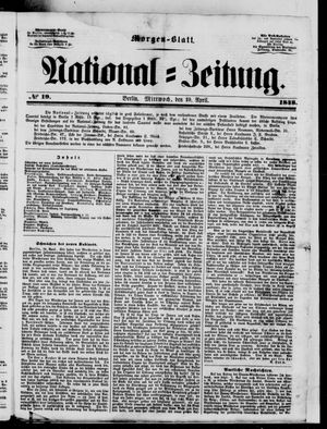 Nationalzeitung vom 19.04.1848